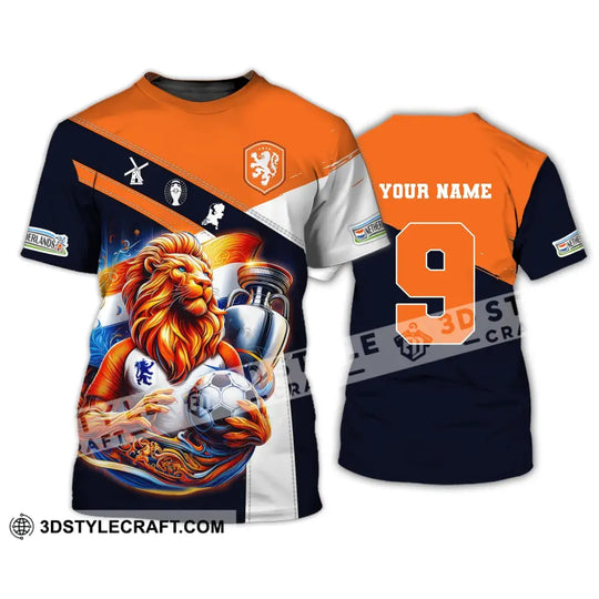 Unisex Shirt, Custom Name and Number Netherlands Euro 2024 Shirt, Netherlands Football Polo Long Sleeve style option 2