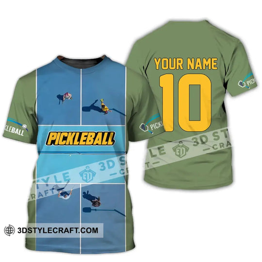 Unisex Shirt, Custom Name and Number Pickleball Shirt, T-Shirt for Pickleball Club, Gift for Pickleball Players style option 2
