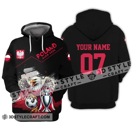 Unisex Shirt - Custom Name And Number, Poland National Team Euro 2024 Shirt style option 2