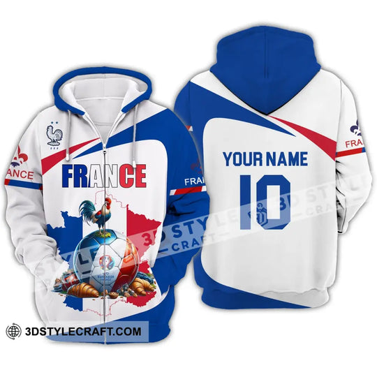 Unisex Shirt - Custom Name And Number Sport Shirt, France Chicken Ball style option 3