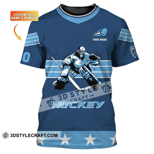 Unisex Shirt, Custom Name and Number T-Shirt, Hockey Shirt, Hockey Polo, Gift for Hockey Player style option 1