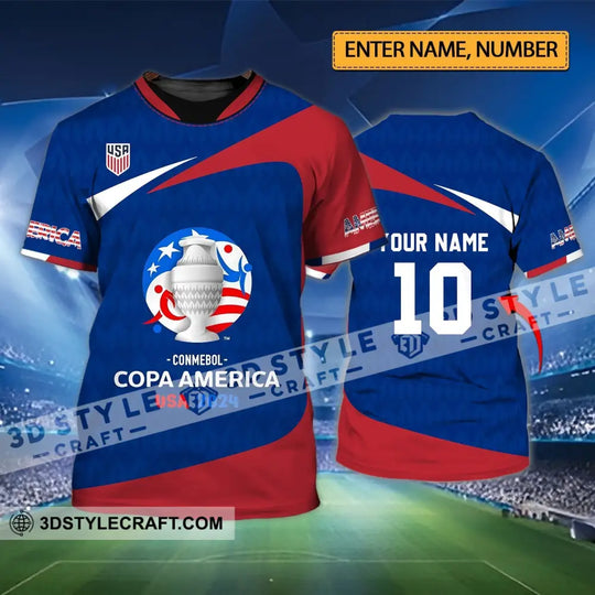 Unisex Shirt - Custom Name And Number Shirt, USA National Team Lover style option 1