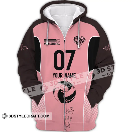 Unisex Shirt, Custom Name and Number Volleyball Shirt, Volleyball Hoodie, Volleyball Team T-Shirt, Gift for Volleyball Players style option 2