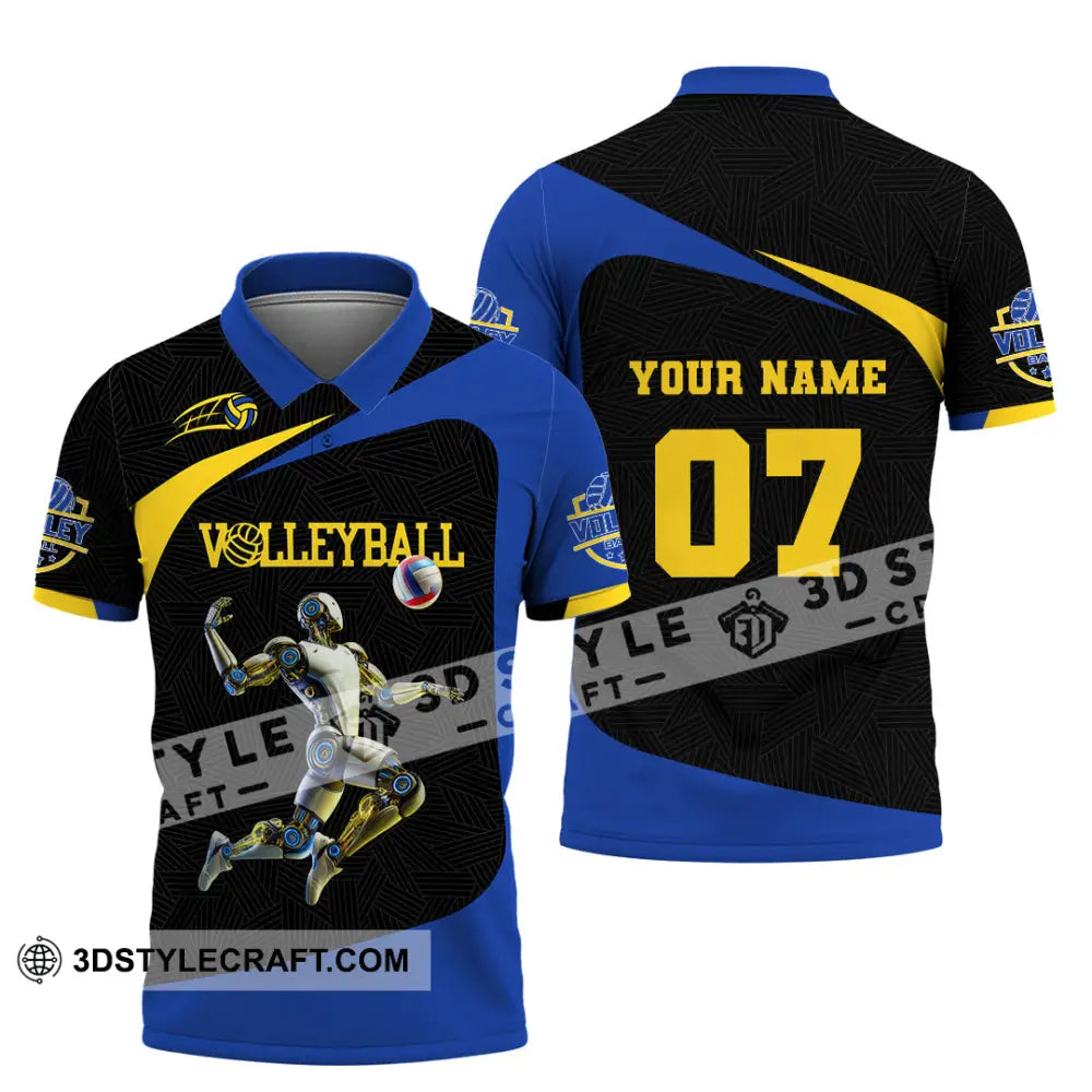 Unisex Shirt Custom Name And Number Volleyball Lover Gift Polo / S T-Shirt