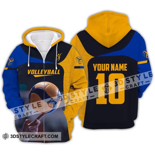 Unisex Shirt, Custom Name and Number Volleyball Shirt, T-Shirt for Volleyball Club, Gift for Volleyball Lovers style option 3
