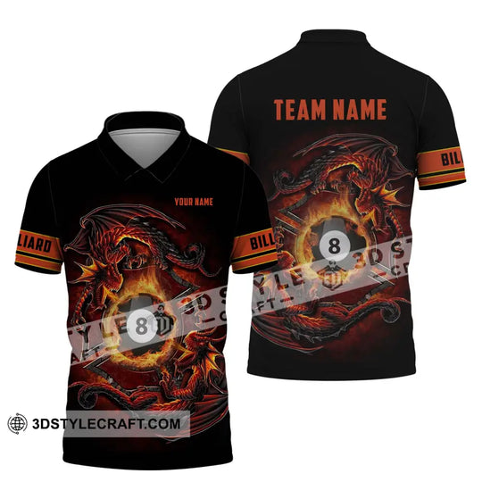 Unisex Shirt - Custom Name And Team Name Shirt - Billiards Lover Gift - Billiards Gift - Billiards Team Shirt style option 4