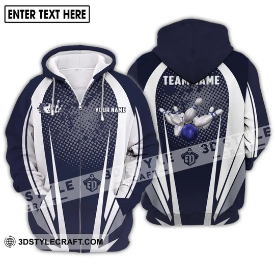 Unisex Shirt - Custom Name And Team Name Shirt - Bowling Hoodie - Bowling Lover Gift - Bowling Shirt style option 3