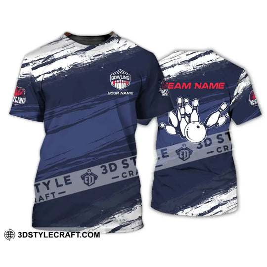 Unisex Shirt - Custom Name And Team Name Shirt - Bowling Hoodie Polo Shirt - Bowling Lover Gift - Bowling Player Shirt style option 2