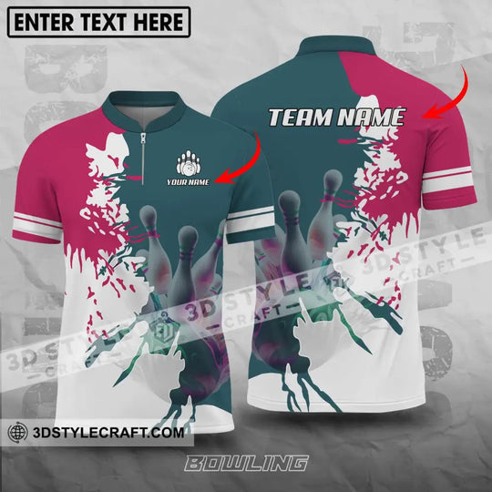 Unisex Shirt - Custom Name And Team Name Bowling Lover Shirt style option 1