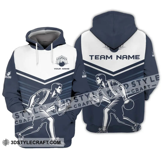 Unisex Shirt - Custom Name And Team Name Shirt, Bowling Man Lover Shirt style option 3