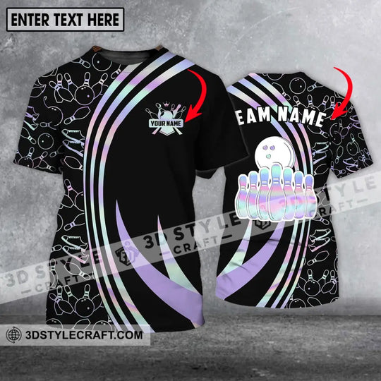 Unisex Shirt - Custom Name And Team Name Shirt - Bowling Player Gift - Bowling Shirt style option 1