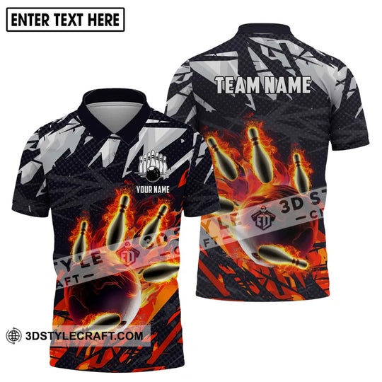 Unisex Shirt - Custom Name And Team Name Shirt - Bowling Polo Shirt - Bowling Lover Gift - Bowling Shirt style option 4