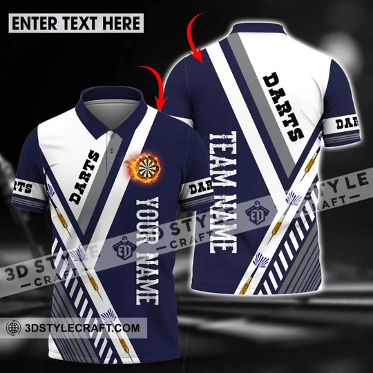 Unisex Shirt - Custom Name And Team Name Shirt, Darts And Arrows style option 1