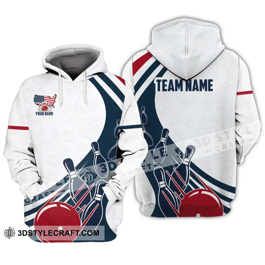 Unisex Shirt - Custom Name And Team Name Shirt, Simple Bowling Ball style option 3