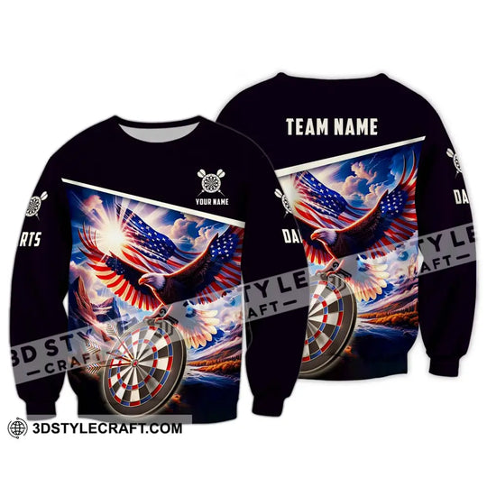 Unisex Shirt - Custom Name And Team Name Sport Shirt, American Eagle Darts style option 4