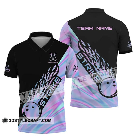 Unisex Shirt - Custom Name And Team Name Shirt - Strike Bowling - Bowling Lover Gift - Bowling Shirt style option 4