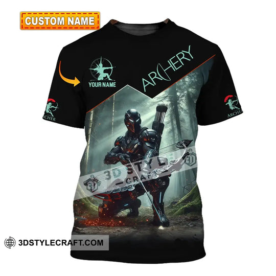 Unisex Shirt, Custom Name Archer Shirt, Archery Polo Long Sleeve, Archer Gift style option 1
