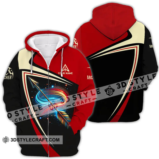 Unisex Shirt - Custom Name Archer Colorful Lines Shirt style option 4