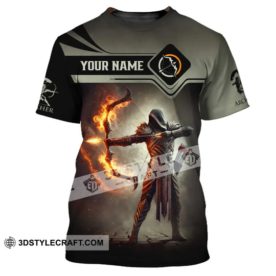 Unisex Shirt, Custom Name Archery Shirt, Archery Polo Long Sleeve Shirt, Archery Gift style option 2