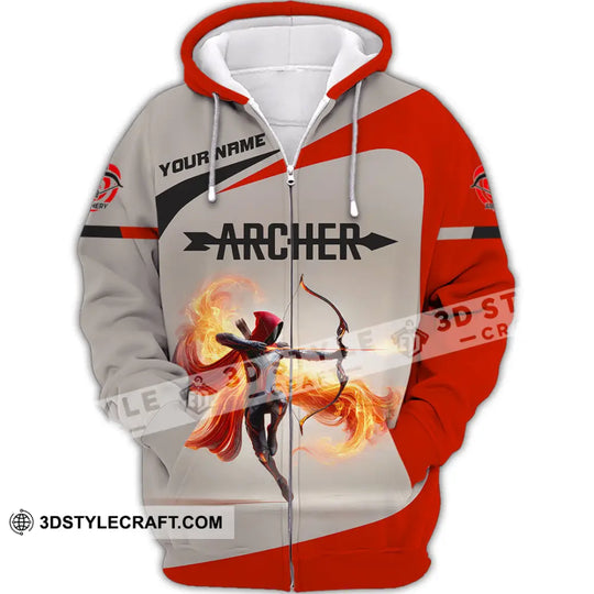 Unisex Shirt, Custom Name Archery Shirt, Archery Polo Long Sleeve Shirt, Archery Gift style option 3