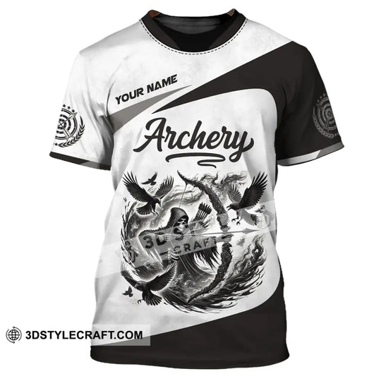 Unisex Shirt, Custom Name Archery Shirt, Archery Polo Long Sleeve, Archery Love T-Shirt style option 2