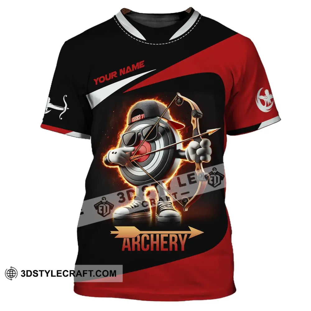 Unisex Shirt Custom Name Archery Polo Long Sleeve Love T-Shirt / S T-Shirt