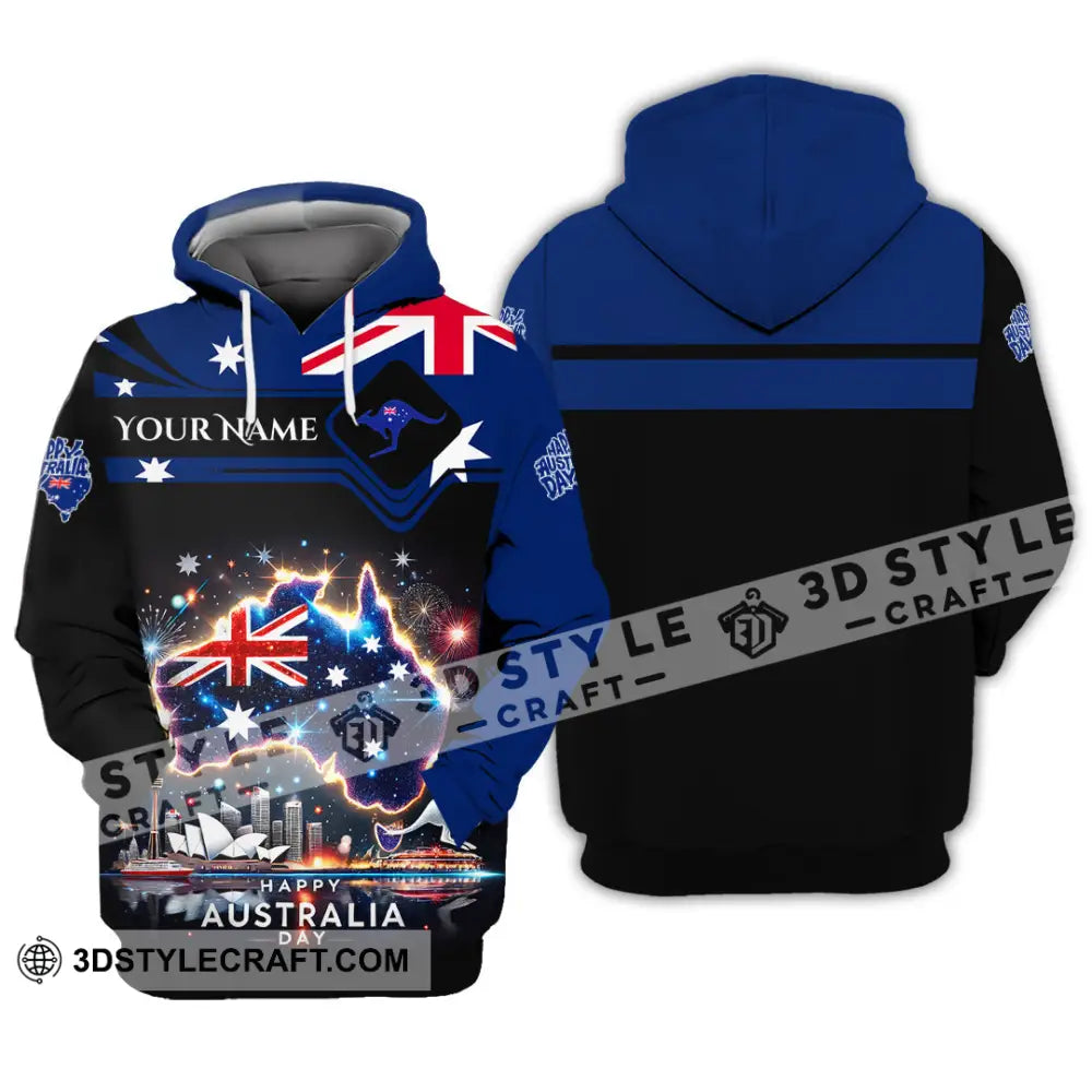 Unisex Shirt Custom Name Australia Lover Gift Hoodie / S T-Shirt