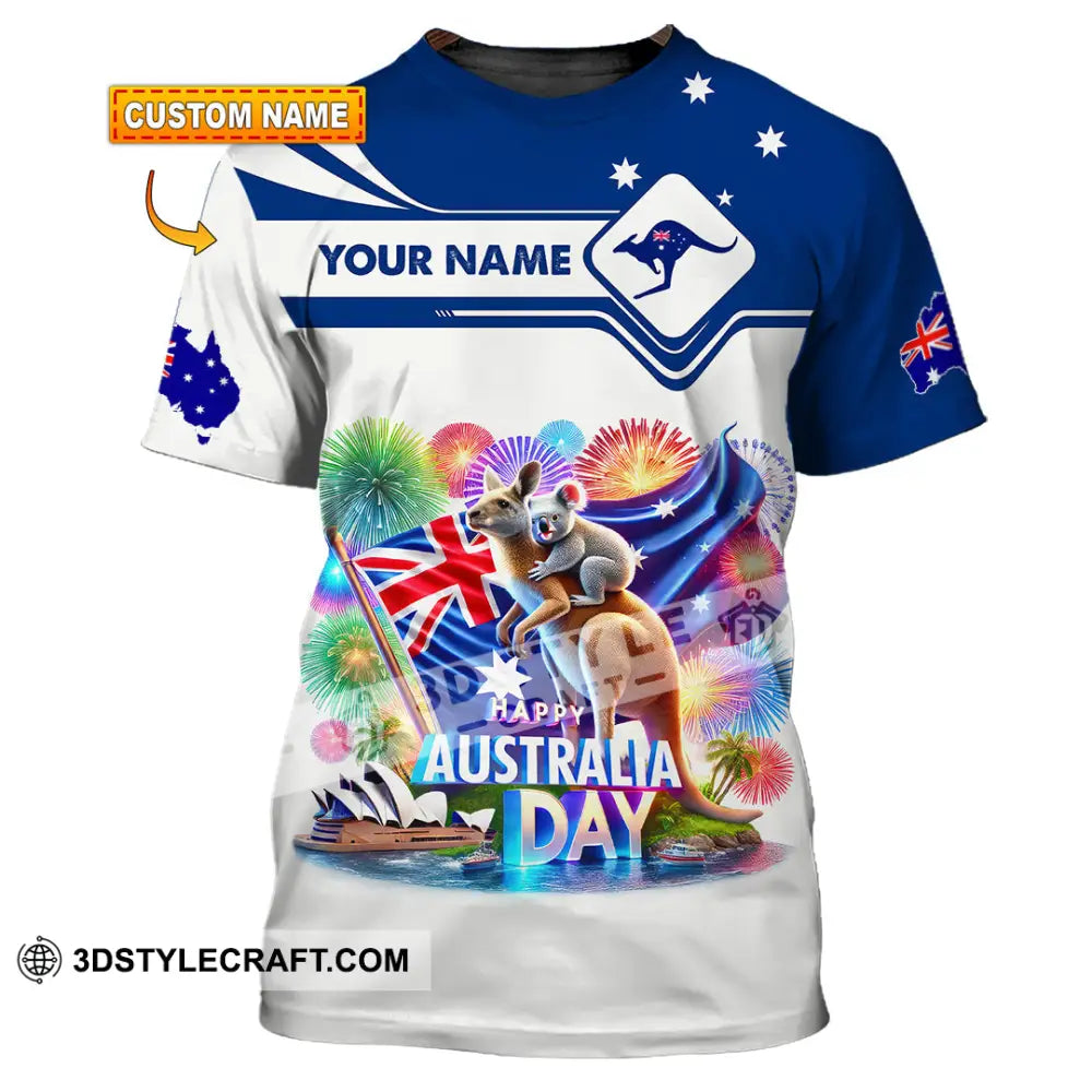 Unisex Shirt Custom Name Australia Lover Gift T-Shirt