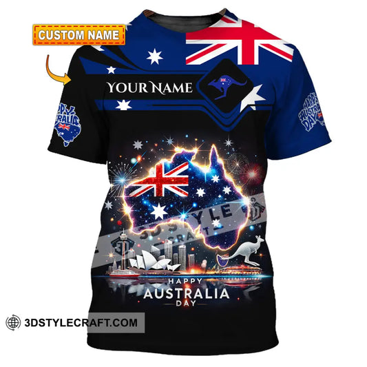 Unisex Shirt Custom Name Australia Lover Gift T-Shirt