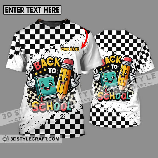 Unisex Shirt - Custom Name Shirt, Back To School Target Flag style option 1