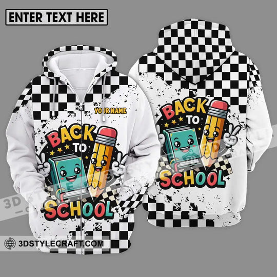Unisex Shirt - Custom Name Shirt, Back To School Target Flag style option 2