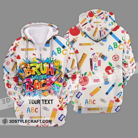 Unisex Shirt - Custom Name Shirt, Back To School We Are Back style option 2