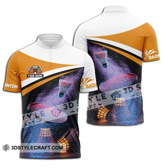 Unisex Shirt - Custom Name Badminton Player Shirt style option 2