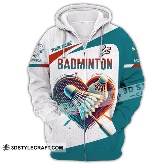 Unisex Shirt, Custom Name Badminton Shirt, T-Shirt for Badminton Club, Gift for Badminton Players style option 3