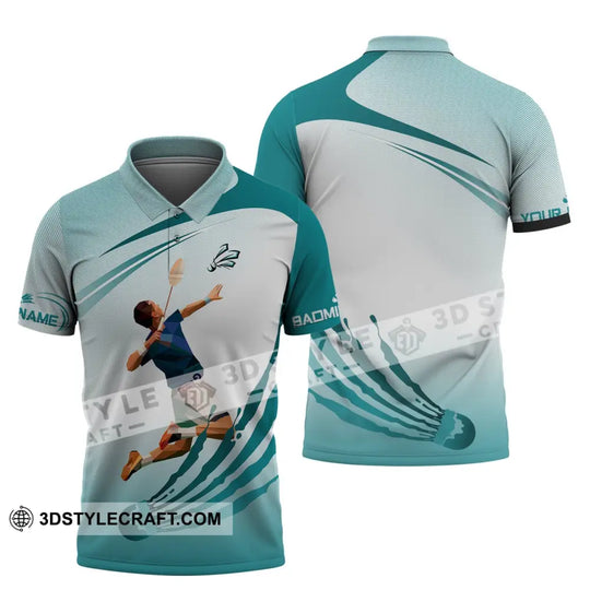 Unisex Shirt, Custom Name Badminton T-Shirt, Badminton Shirt, Gift For Badminton Player style option 3