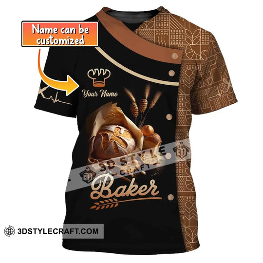 Unisex Shirt, Custom Name Baker Shirt, Bakery Shop Uniform, Bakery Chef Hoodie, Baking Lovers Gift style option 1