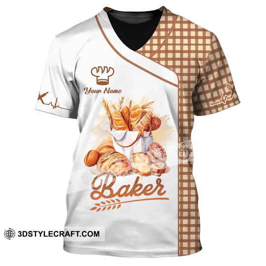 Unisex Shirt, Custom Name Baker Shirt, Bakery Shop Uniform, Bakery Chef Hoodie, Baking Lovers Gift style option 2