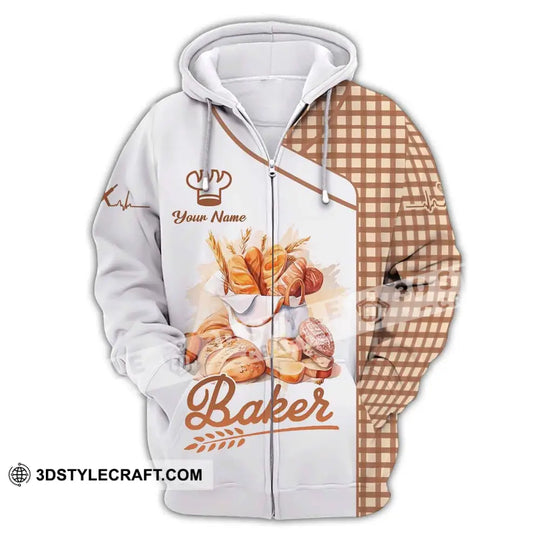 Unisex Shirt, Custom Name Baker Shirt, Bakery Shop Uniform, Bakery Chef Hoodie, Baking Lovers Gift style option 3