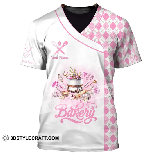 Unisex Shirt, Custom Name Baker Shirt, Bakery T-Shirt, Bakery Chef, Bakers Gift style option 2