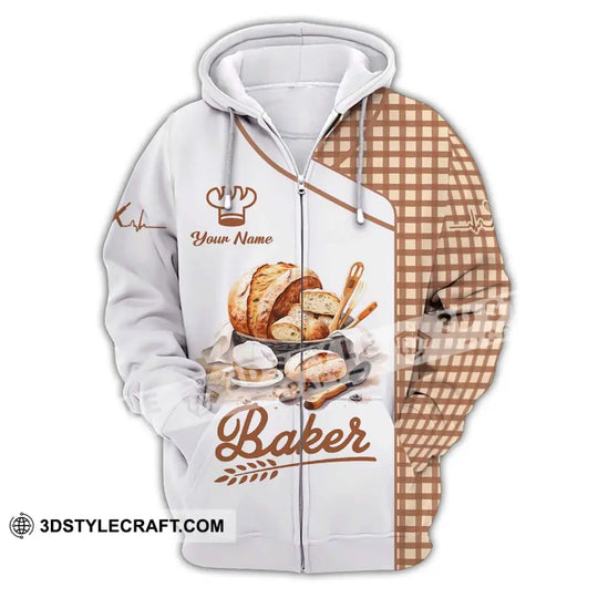 Unisex Shirt, Custom Name Baker Shirt, Bakery Uniform Shirt, Bakery Chef, Baking Lovers Gift style option 3