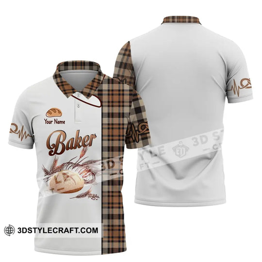 Unisex Shirt, Custom Name Baker Shirt, Baking Lovers Gift, Bakery Chef Shirt style option 4
