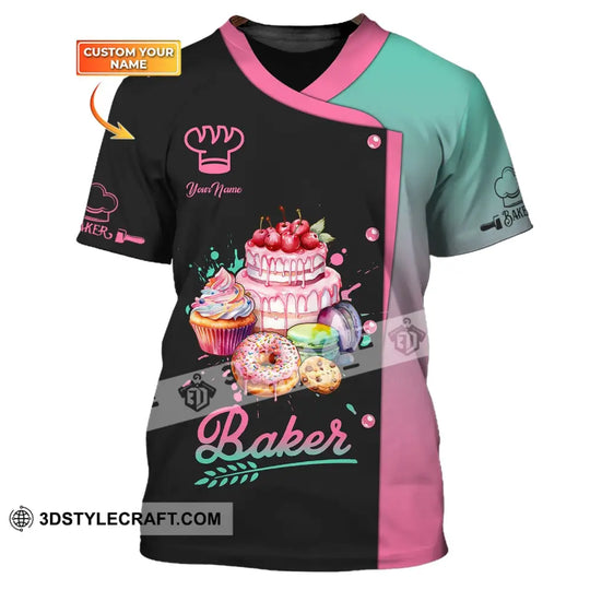 Unisex Shirt, Custom Name Bakery Shirt, Bakery Chef Shirt, Baking Lovers Gift style option 1