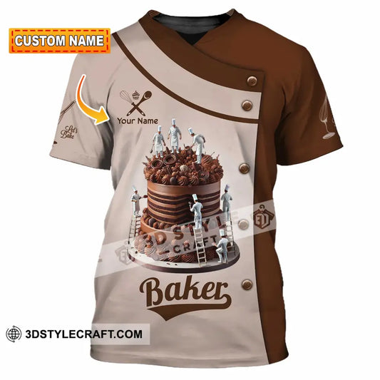 Unisex Shirt Custom Name Bakery Chef Shop T-Shirt Bakers Gift T-Shirt