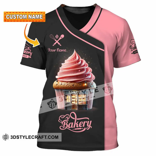Unisex Shirt, Custom Name Bakery Shirt, Bakery Chef, Bakery Shop T-Shirt, Bakers Gift style option 1