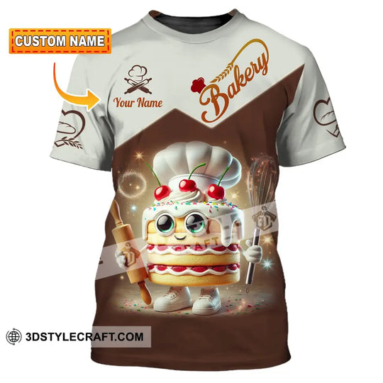 Unisex Shirt, Custom Name Bakery Shirt, Bakery Chef, Bakery Shop T-Shirt, Bakers Gift style option 1