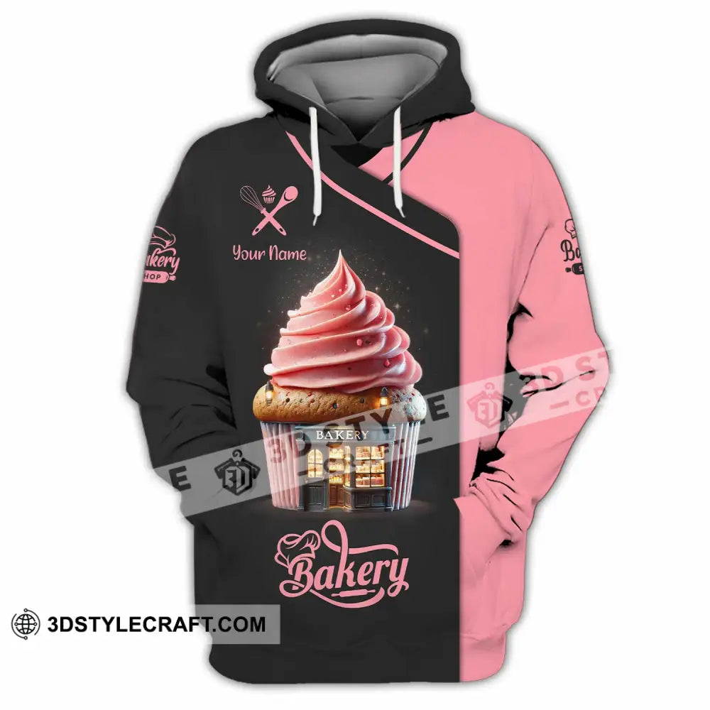 Unisex Shirt Custom Name Bakery Chef Shop T-Shirt Bakers Gift Hoodie / S T-Shirt