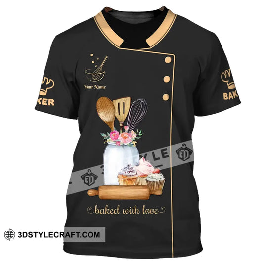 Unisex Shirt, Custom Name Bakery Shirt, Bakery Chef, Bakery Shop T-Shirt, Bakers Gift style option 2