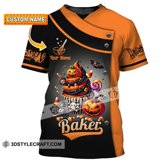 Unisex Shirt, Custom Name Bakery Shirt, Halloween Bakery, Bakery Shop T-Shirt, Bakers Gift style option 1