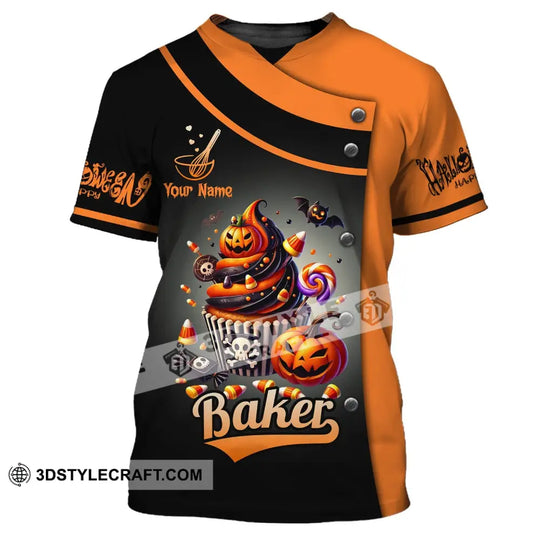Unisex Shirt, Custom Name Bakery Shirt, Halloween Bakery, Bakery Shop T-Shirt, Bakers Gift style option 2