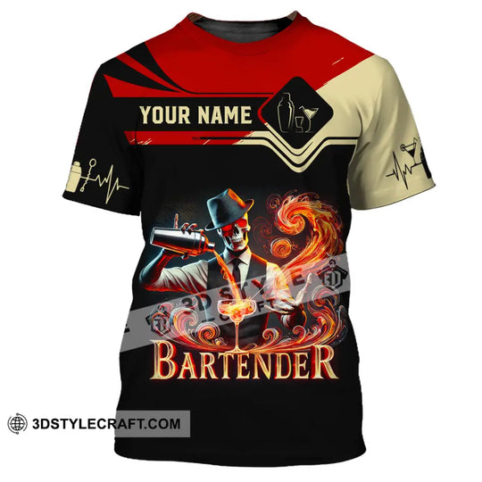 Unisex Shirt, Custom Name Bartender Shirt, Bartender Christmas Gift style option 2